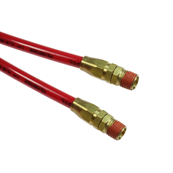 Flexcoil 0.160 ID x 25 ft 1/4 MPT Swivel Reusable Red